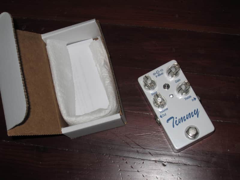 Paul Cochrane Timmy Overdrive Pedal White Pearl / Blue Logo | Reverb