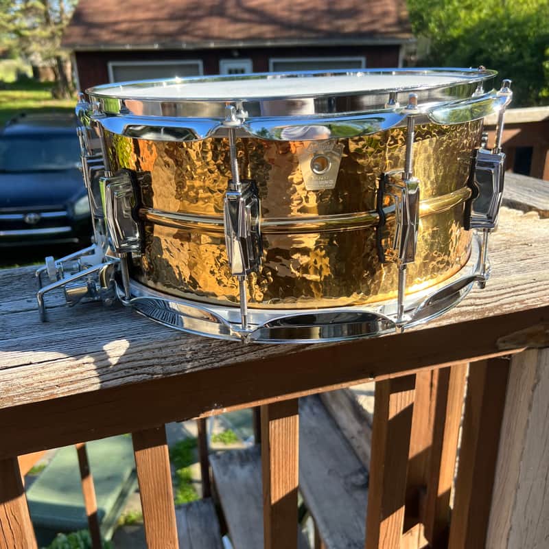 Ludwig LB556K 6.5” Hammered Bronze Super-Sensitive Snare 2000’s image 1
