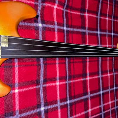 Wilkes Percussive Fretless Bass 1982 Custom 1982 Metallic Orange image 2