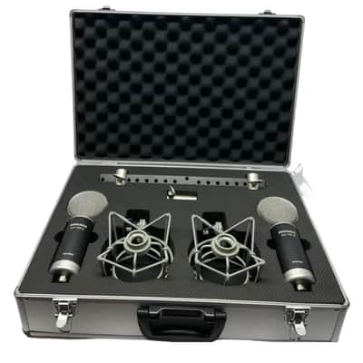 New Pinnacle Microphones Fat Top II w/ Lundahl | Stereo Pair | Ribbon Microphone | Black | Free XLR Cable image 2