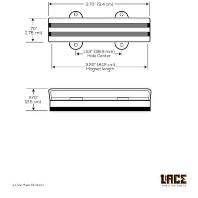 Lace Aluma J Jazz Bass Bridge pickup - chrome image 2