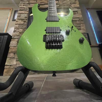 2006 Ibanez j.custom - Ultra Rare "Lizard Skin Candy Pearl Green" (Near Mint) image 7
