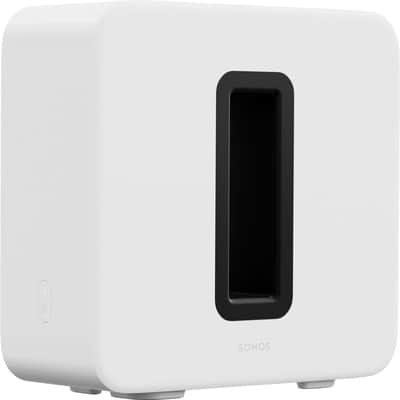 Sonos Beam Soundbar Gen 2, Bundle with SUB Gen 3 Wireless Subwoofer and 2x Era 100 Wireless Bluetooth Speaker, White image 3