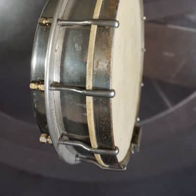 Vintage Banjolele w/ Metal Back & F-Holes image 8