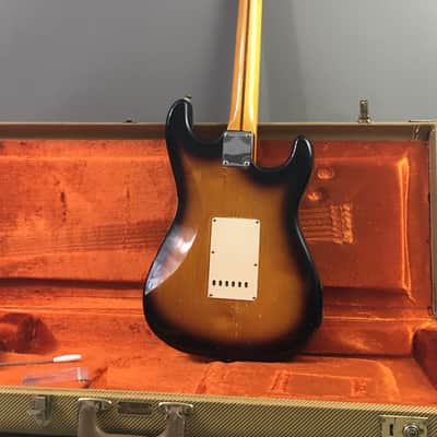 LEFTY! Fender American Vintage ‘57 Reissue Strat Ash Clapton Brownie Tribute Stratocaster Custom Relic Nitro 7.6 Lb HSC image 5