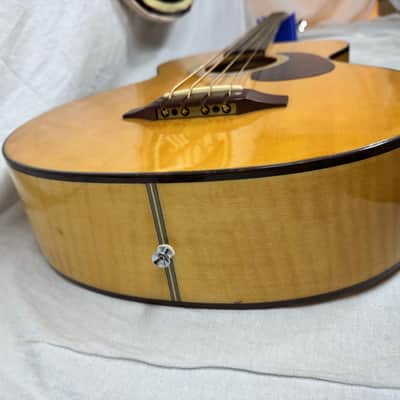 Sigma Guitars STB-ME Acoustic-Electric Bass with Case - MIK Made In Korea 1992 - Natural image 19