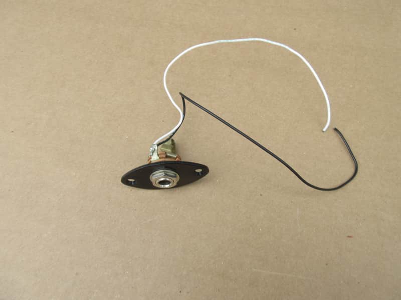 Vintage 1960s 70s Univox Aria Teisco Body Guitar Input Jack & Plate Made Japan image 1