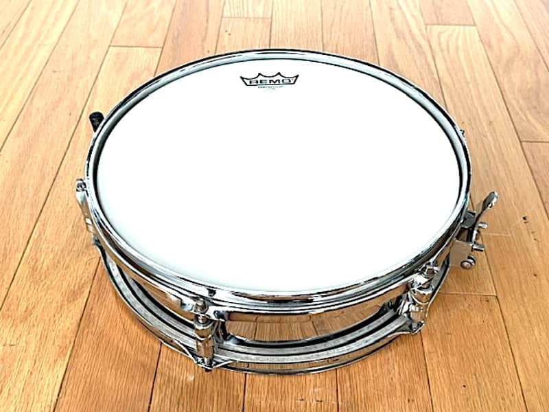 No Name 13"X3.5" Piccolo Chrome Snare Drum, New Remo Ambassador Beater Head, Very Good Condition image 1