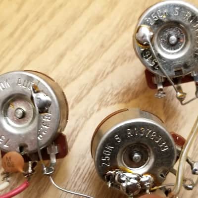 Original Vintage 80's Peavey Razer USA  Electric Guitar Wiring Harness Pots switches image 2