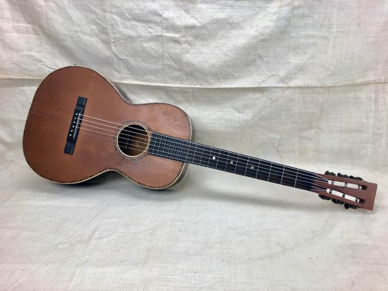 Vintage 1930's Lyon & Healy or Regal Supertone  Acoustic Parlor Guitar Needs TLC & Repair image 1