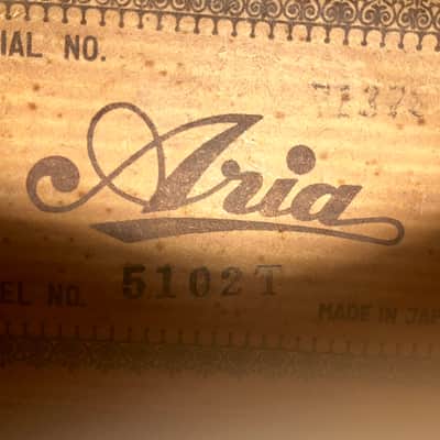 Aria 5102T Semi-Hollow Electric Guitar image 9
