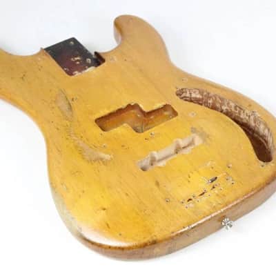 1959 Vintage Fender Precision Bass Pre-CBS Natural Alder ~Killer RELIC~ P-Bass 1950s USA image 7