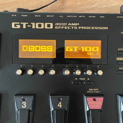 Boss GT-100 Version 2.0 Guitar Effects Processor 2014 - Present - Black image 2