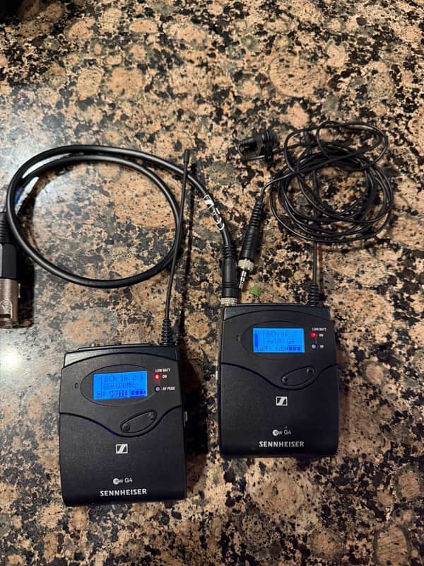 Sennheiser EW 112P G4 Camera-Mount Omnidirectional Lavalier Microphone System (A1-Band: 470-516 MHz) 2010s - Black image 1