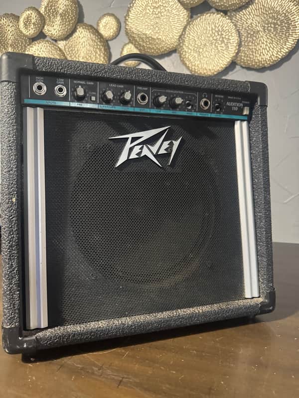 Peavey Audition 110 25-Watt 1x10" Guitar Combo 1980s - Black with Blue Stripe image 1