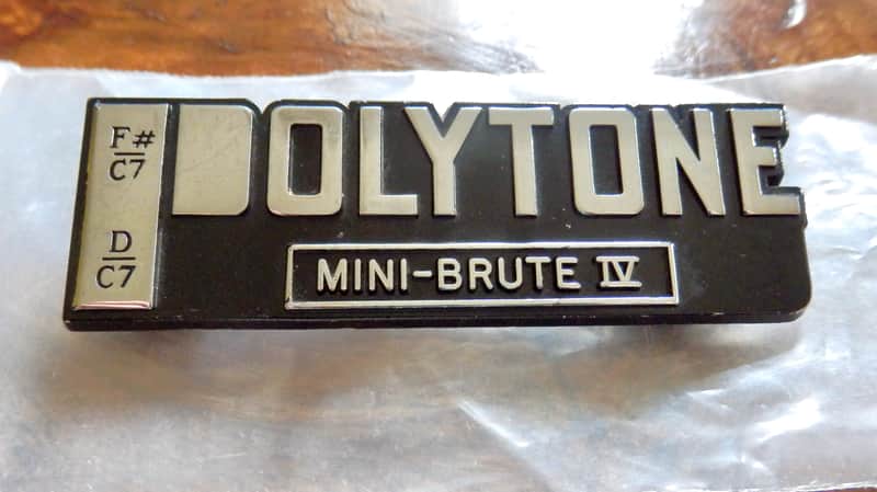 Polytone 'Mini-Brute' IV, 1970s - Metal Amplifier Badge image 1