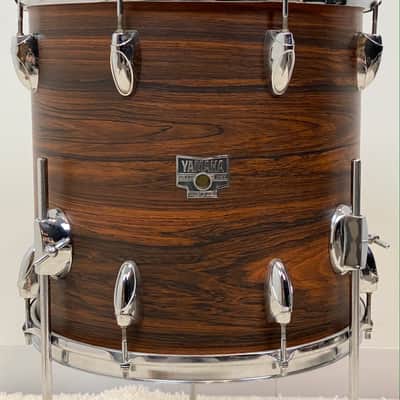 Yamaha 20/12/14/5.5x14". 1970s Vintage Drum Set - Walnut veneer. Birch shells. Ultra rare. image 10