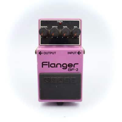 Boss BF-2 Flanger 1984 Made In Japan Green Label ACA Vintage Guitar Effect Pedal 476500 image 2