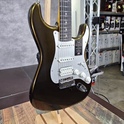 Fender American Ultra II Stratocaster HSS with Ebony Fretboard 2024 - Present - Texas Tea image 3