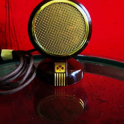 Vintage RARE British 1940's Grundig GCM3 microphone w accessories Tannoy Reslo image 3