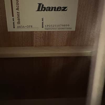 Ibanez AW54-OPN Artwood Okoume 2019 - Present - Natural image 6
