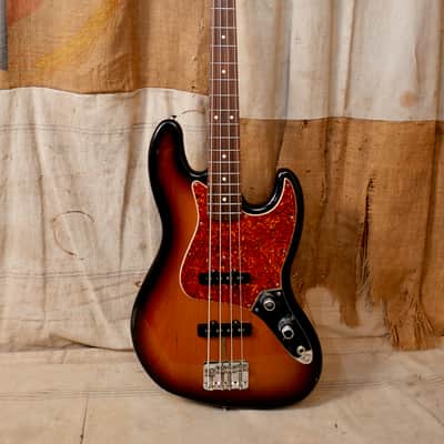 Fender '62 Reissue Jazz Bass AVRI Stack Knob 1993 - Sunburst image 2