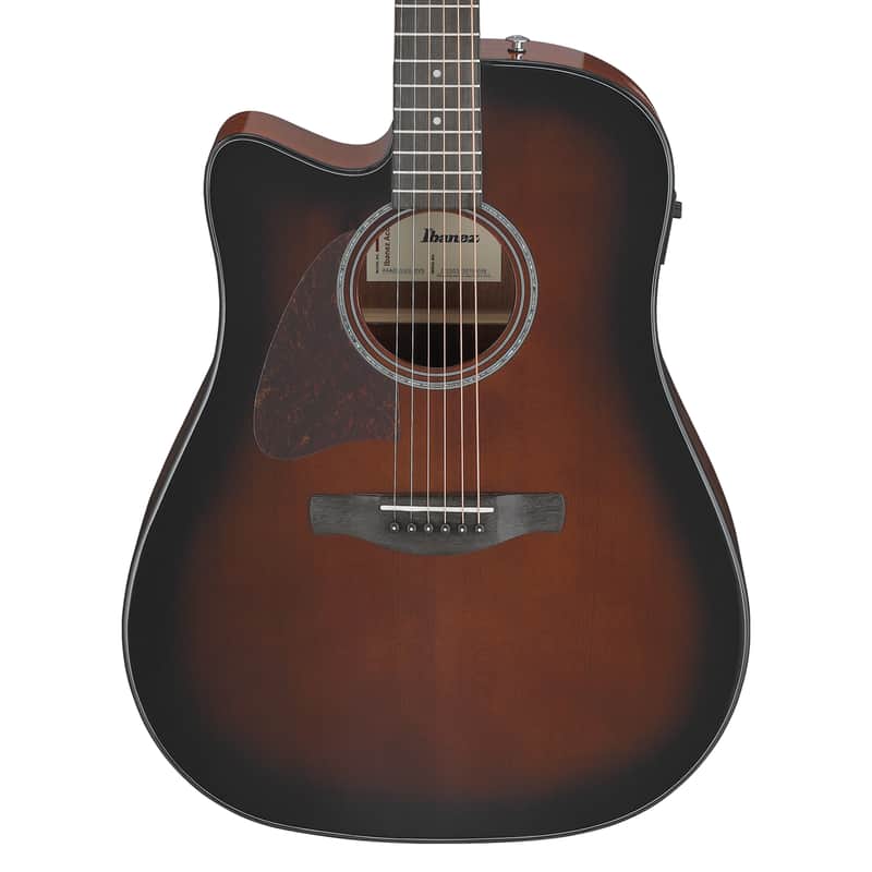 Used Ibanez AAD51LCE Left Handed A/E Guitar - Dark Violin Sunburst High Gloss image 1