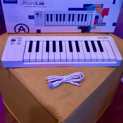 MicroLab 3 (MKIII) Compact MIDI Keyboard Controller by Arturia 2025 - Present - White