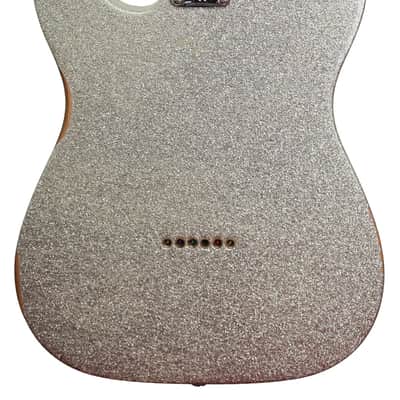 Fender Brad Paisley Road Worn Telecaster 2021 - Silver Sparkle image 4