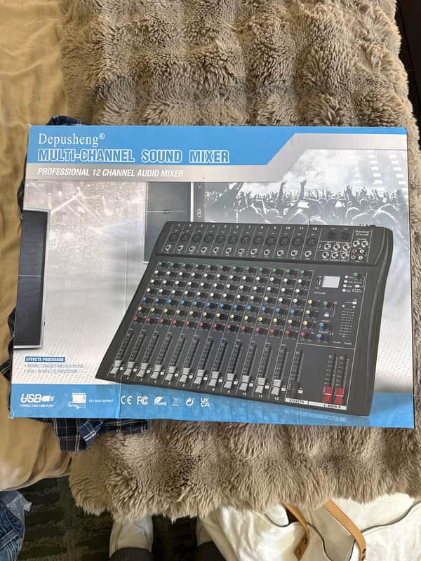 Depusheng DT-12 12 Channel Sound Mixer 2026 image 1