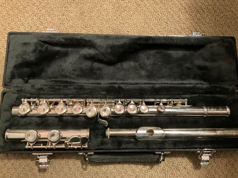 Yamaha Silverplated Flute Clean w/All New Pads image 1