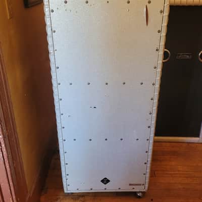 Wheeled Kustom 200-B 2 200-B2 Amplifier 70's champagne gold Amp Head w/3x15 image 2