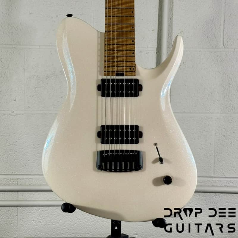 Balaguer USA Series Seraph Modern 7 Baritone 7-String Electric Guitar w/ Case (1224) - Gloss Metallic Jewel image 1