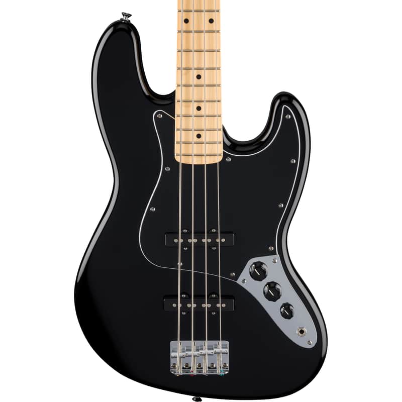 Fender Standard Jazz Electric Bass - Maple Fingerboard, Black image 1