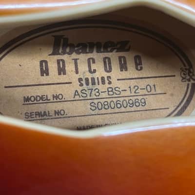 Ibanez Artcore Series AS73-BS Semi-Hollow Body Electric Guitar image 21