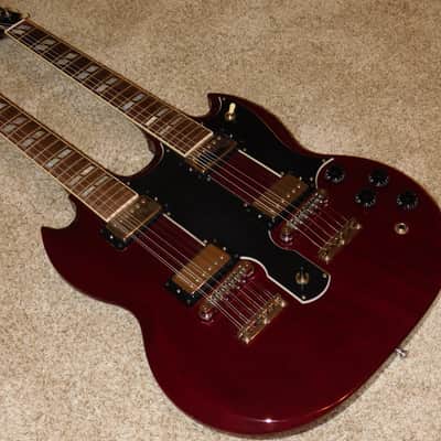 Gibson EDS-1275 Double Neck Electric Guitar 1995 Vintage Cherry image 3