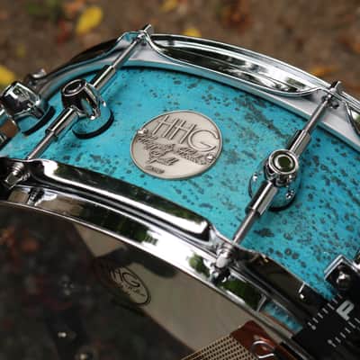 HHG Drums Super-muff Seamless Copper Snare Drum 2022 Natural Patina Copper image 16