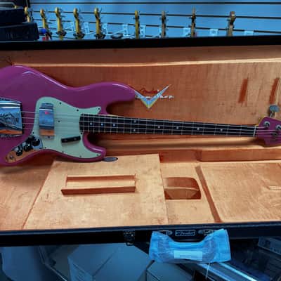 Fender Custom Shop Time Machine Journeyman 1965 Jazz Bass, Faded Dakota Red/Rosewood IN STOCK! image 12