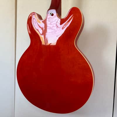 1982 Tokai ES100R Vintage Semi-Hollow ES Guitar Watermelon Long Guard, Japan image 6