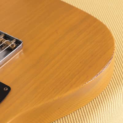 Fender Custom Shop 1953 Stealth Esquire Roasted Ash Journeyman Relic Butterscotch Blonde Masterbuilt Andy Hicks image 8