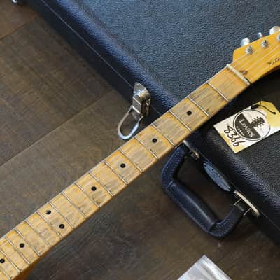 Kelton Swade 1952 Blackguard Tele Style Electric  Guitar Butterscotch Blonde Heavy Relic + Hard Case image 3