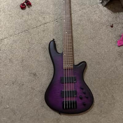 Schecter Stiletto Studio-5 Active 5-String Bass 2010s - See-Thru Black Satin image 2