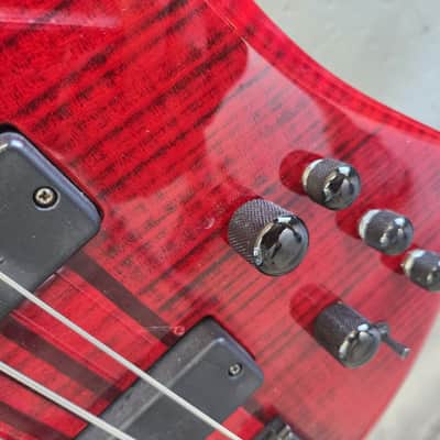 Dean Spire Bass Guitar 2000s - red custom shop image 3