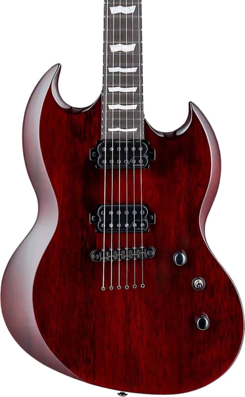 ESP LTD Viper-1000 Electric Guitar, Ebony Fingerboard, See Thru Black Cherry image 1