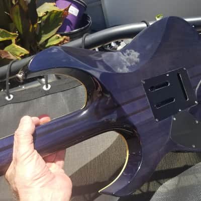 Ibanez SRGT 47 FM thru-neck spot model passive 24F 2003 - Translucent Purple image 5