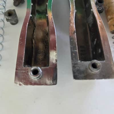 2 Ludwig Clubdate bass tension lugs 50's-60's,nob image 8
