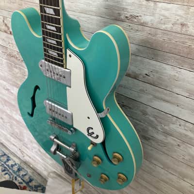 Used Epiphone  Casino VT 90s - Turqouise image 4
