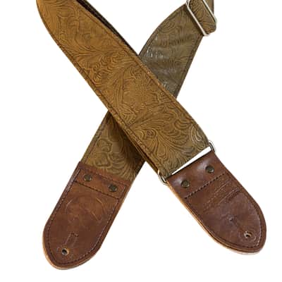 Denali Strap Co Brown Western Guitar Strap image 1