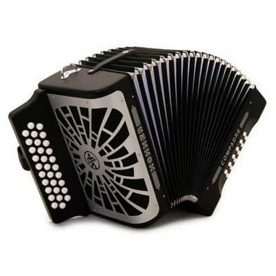 Hohner Compadre Accordion FBbEb Black w/Silver Grill image 1