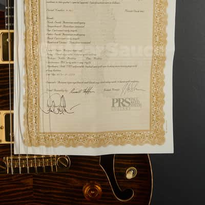 PRS Archtop II Private Stock Antique Tiger Eye 2006 Used (cod.1241UG) image 12
